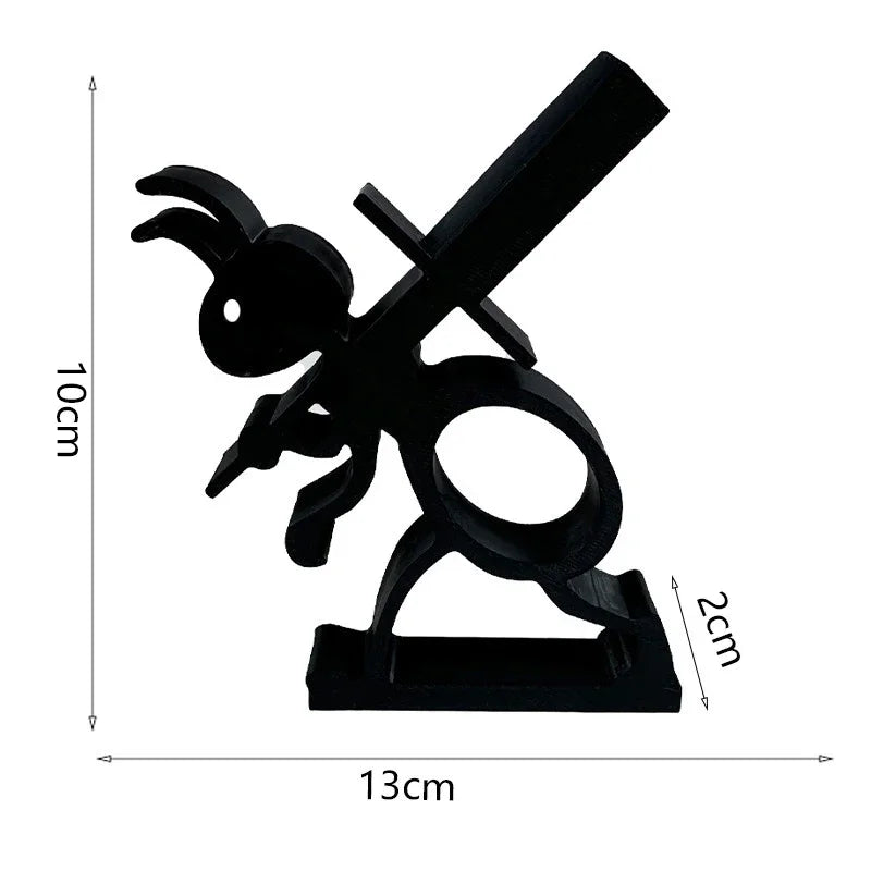 おもしろアリ型 トイレットペーパーホルダー｜自立式 バスルーム用 ロールディスペンサー 頑丈設計