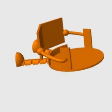クリエイティブ 3Dプリント トイレットペーパーホルダー