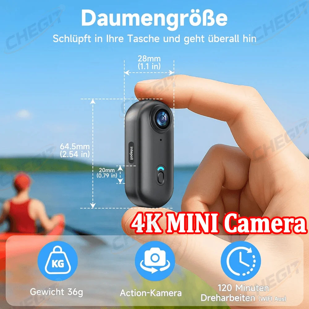 小型 スポーツアクションカメラ｜フルHD 4K対応 バッテリー内蔵 Wi-Fi
