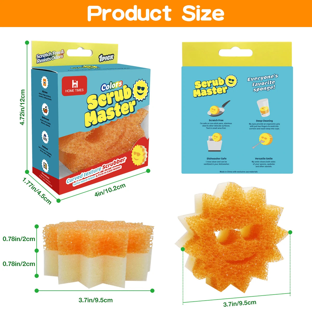 Scrub Master 温度で硬さが変わる 食器用スポンジ（Flex Texture）