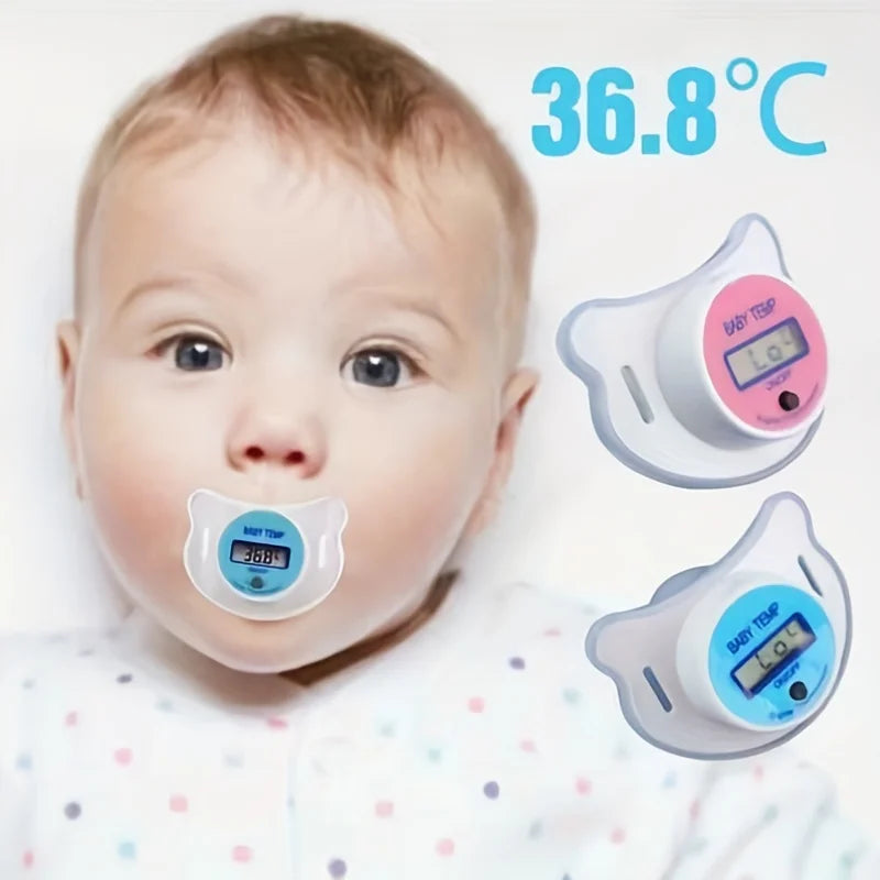 ベビー用 電子おしゃぶり体温計｜デジタル表示 乳幼児用 口腔体温計（℃/℉対応）