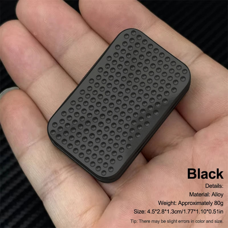 EDCメタルフィジェットスライダー｜回転式ストレス解消トイ｜磁気ソフトスライダー デスクトイ